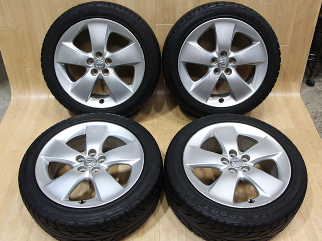 B90 トヨタ 純正 プリウス30 ZVW30 17X7J+50 PCD100 205/50R17 バリ溝 プリウス20 PHV FT86 ウィッシュ シエンタ アリオン カルディナ 山梨_画像1