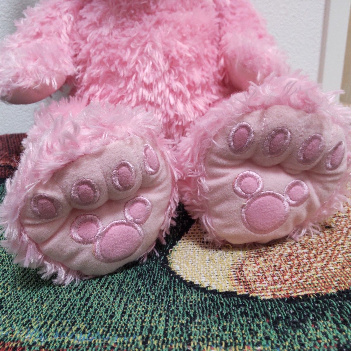 WDW ディズニーベア ピンク ダッフィー ぬいぐるみ 海外限定 WDW ディズニーベア ピンク ダッフィー ぬいぐるみ 海外限定