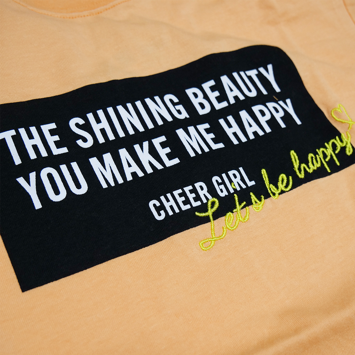 CHEER GIRL 半そでTシャツ ワイドシルエット オレンジ 140cm 綿100% オリジナル_画像5