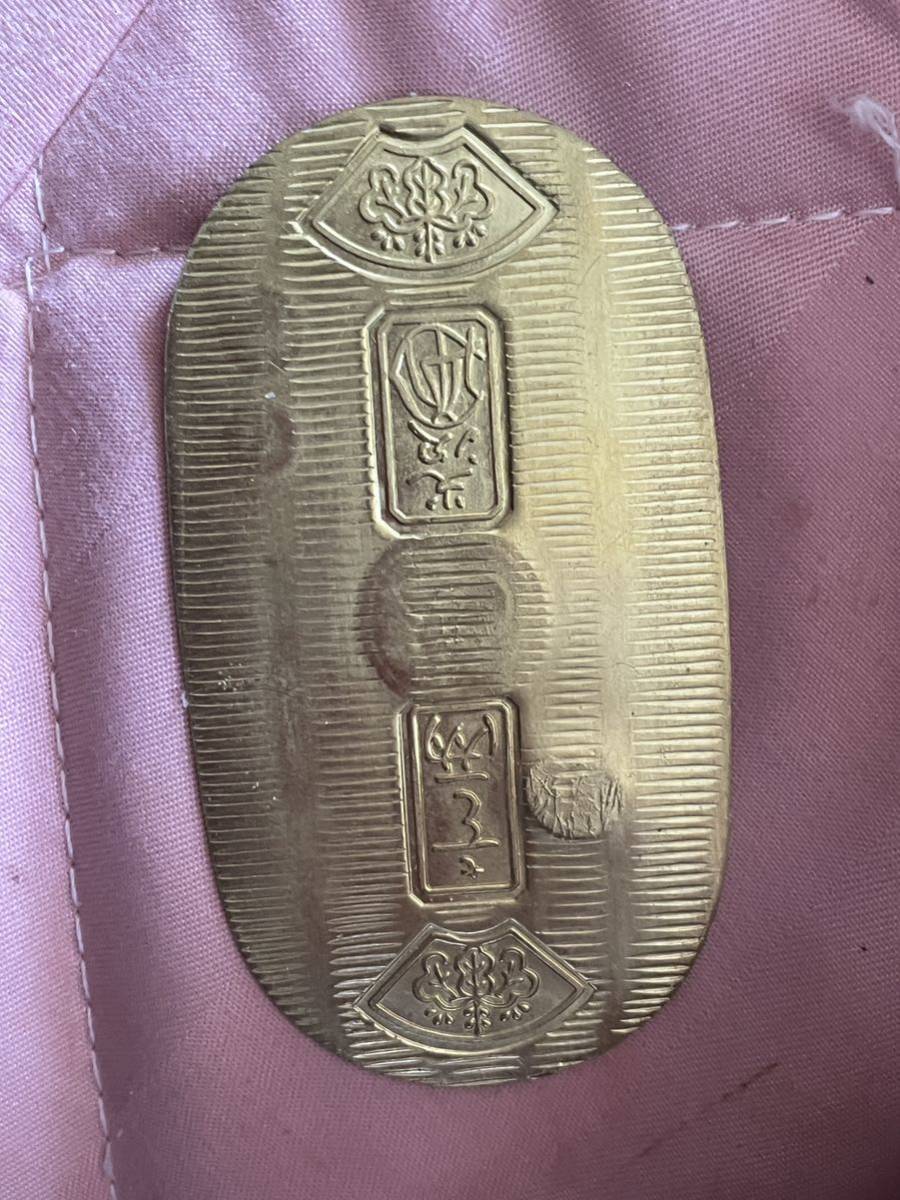 極美品。古銭小判金、宝永小判金(乾字小判)背に乾の刻印有り