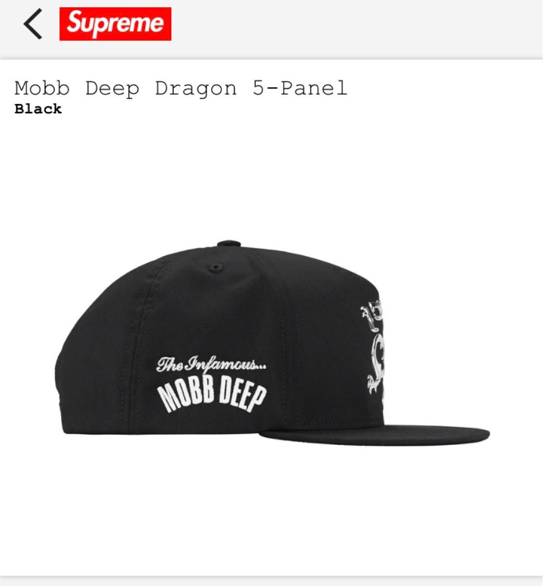 Supreme MOBB DEEP DRAGON 5PANEL CAP