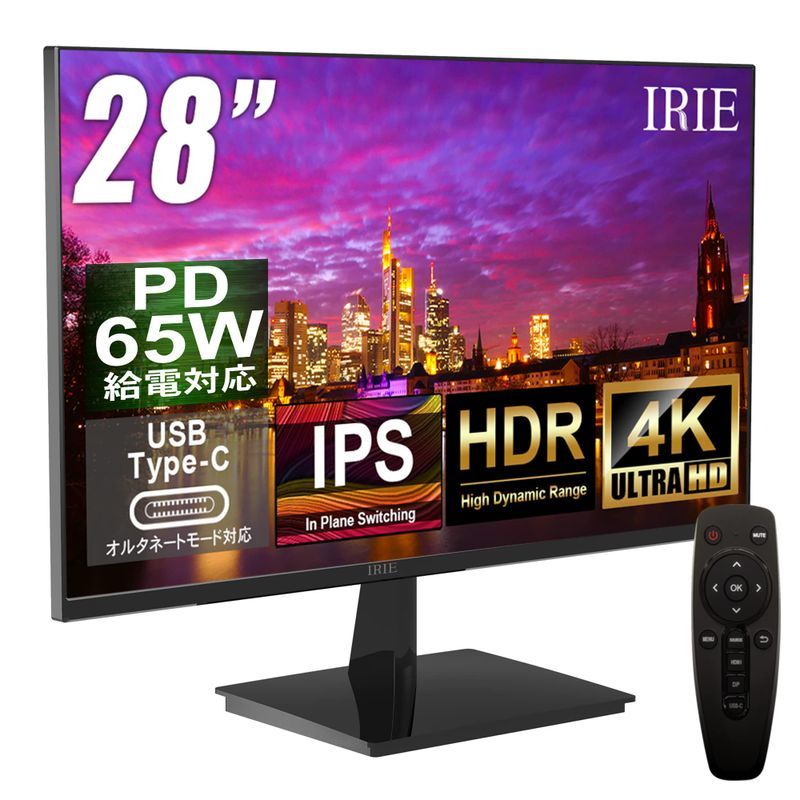 ☆超目玉】 60Hz typec 65W PD IPS 4K ディスプレイ 28インチ モニター