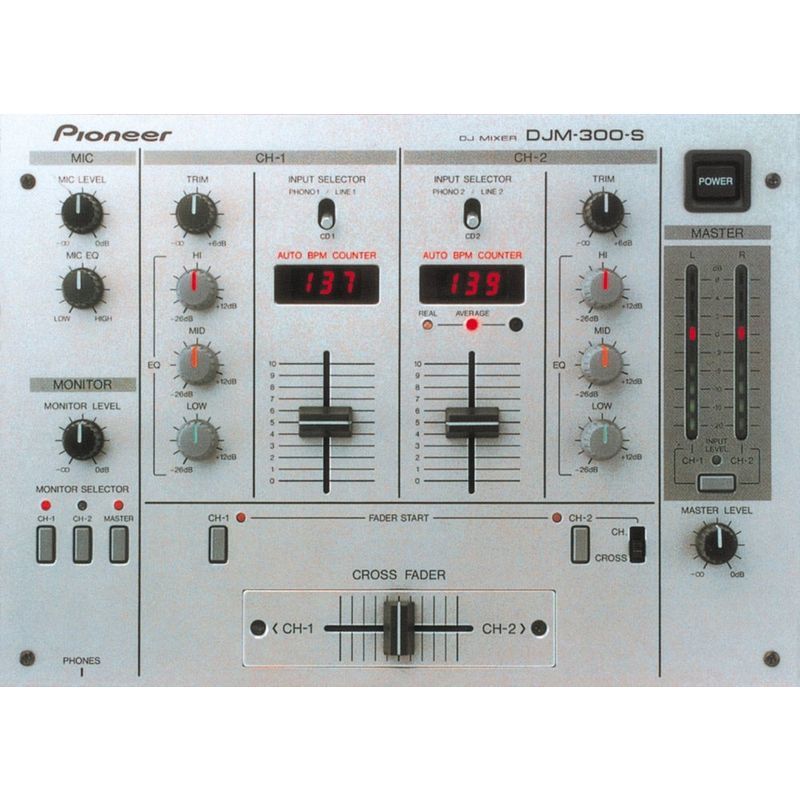 PIONEER パイオニア DJM-300-S シルバー ブラックタイプ DJミキサー CDJ-100Sｘ2台 CDJプレイヤー_画像1