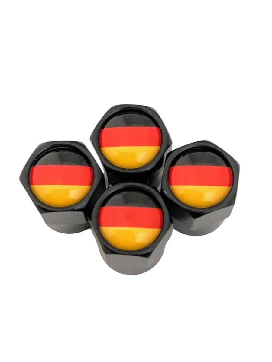 J 黒 ドイツ 国旗 バルブキャップ エンブレム ステッカー フェンダー メルセデスベンツ AMG S C E G V B Aクラス ゲレンデ_画像3