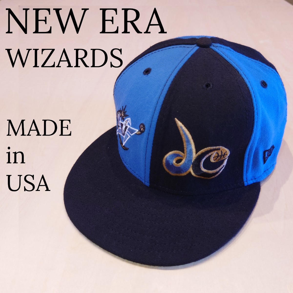 NEW ERA 帽子キャップ NBA WIZARDS ウール USA製 59fifty ニューエラ ワシントンウィザーズ WASHINGTON WIZARDS 2305