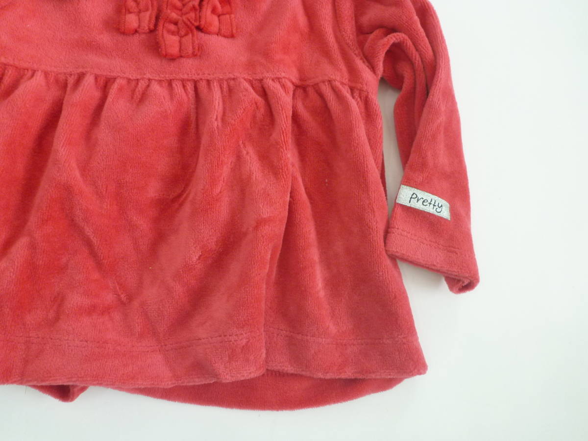  new goods carter\'s Carter's * red velour cloth tops 6m 60