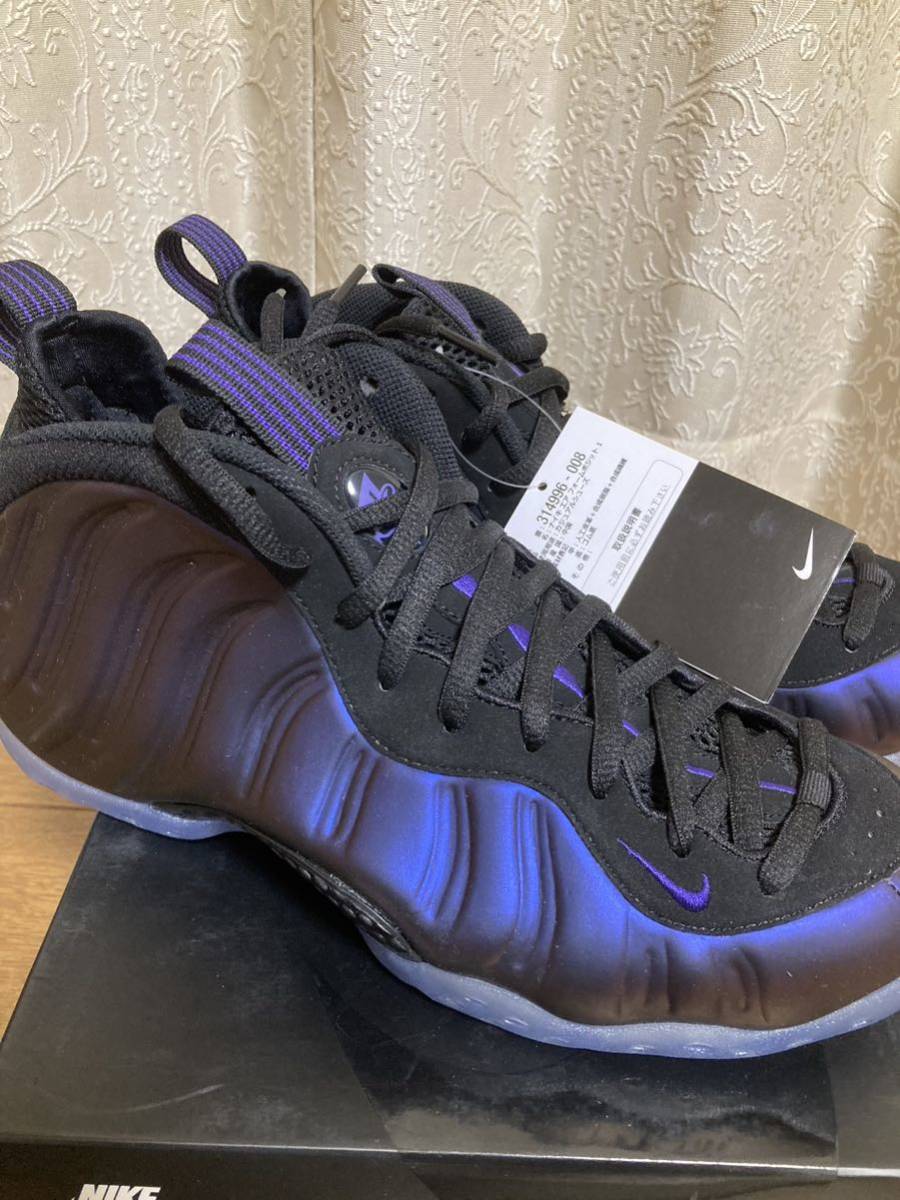 新品 国内タグ付 NIKE AIR FOAMPOSITE ONE EGGPLANT 314996-008 エア フォームポジット ワン エッグプラント_画像1