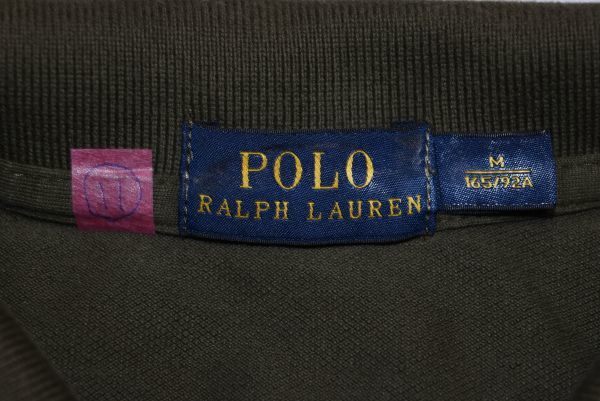 ★⑪★POLO★ラルフローレン★ラルフローレン(株)★ カーキ・オリーブ色★ポロ刺繍半袖ポロシャツ　　M　165_画像9