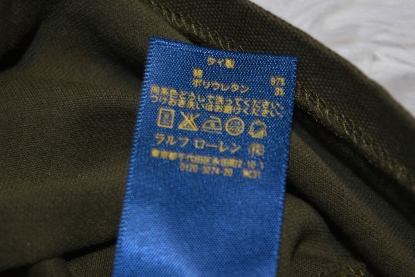 ★⑪★POLO★ラルフローレン★ラルフローレン(株)★ カーキ・オリーブ色★ポロ刺繍半袖ポロシャツ　　M　165_画像8