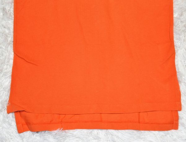 ⑫★POLO★ラルフローレン★ラルフローレン(株)★ オレンジ色★デカポロ刺繍付きの半袖ポロシャツ　S_画像6