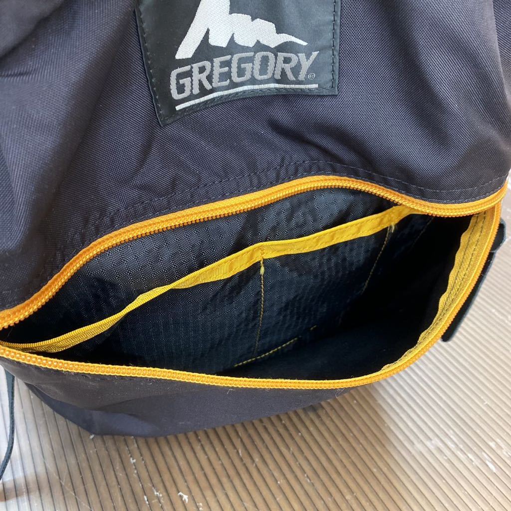 GREGORY ＊ グレゴリー DAY PACK/ポリエステル/ブラック×イエロー 旧タグ made in USA アメリカ製 リュックサック バックパック_画像8