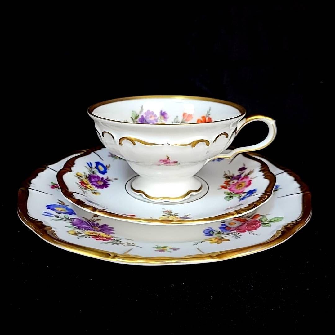 良品 エーデルシュタイン ババリア マリアテレジア 金彩花紋 手描き