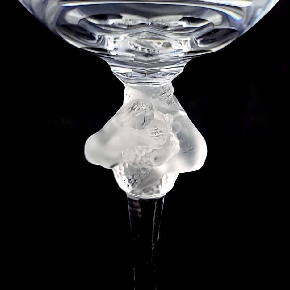 * beautiful goods *lalikLALIQUEroksa-nRoxannefro ste do crystal .. angel wine glass pair 2 customer ②