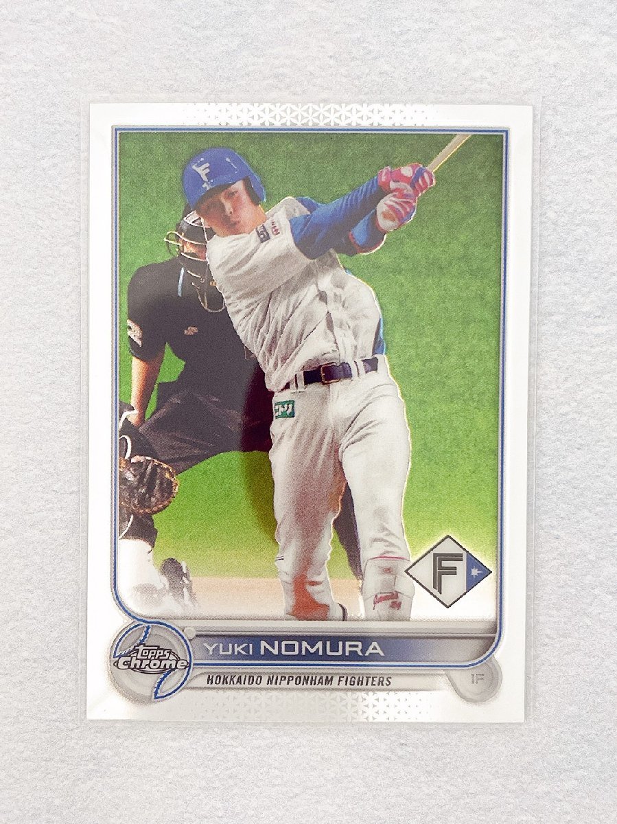 ☆ TOPPS CHROME NPB 2022 ベースボールカード 86 北海道日本ハムファイターズ 野村佑希 Base ☆_画像1