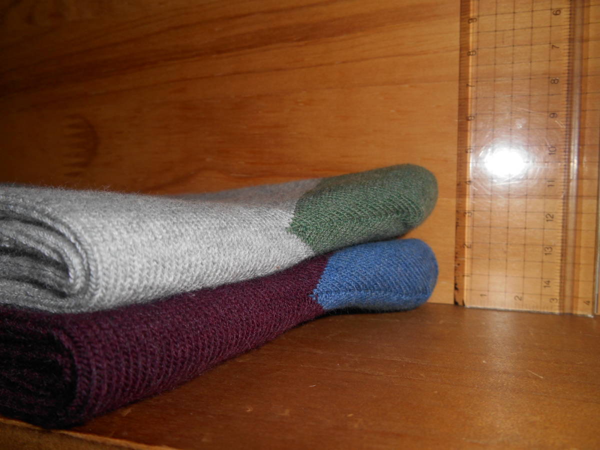  new goods *JW under son line color block socks 27-29cm*2 piece set* Uniqlo ×JW ANDERSON 2023/ socks / deodorization * postage 185 jpy ~