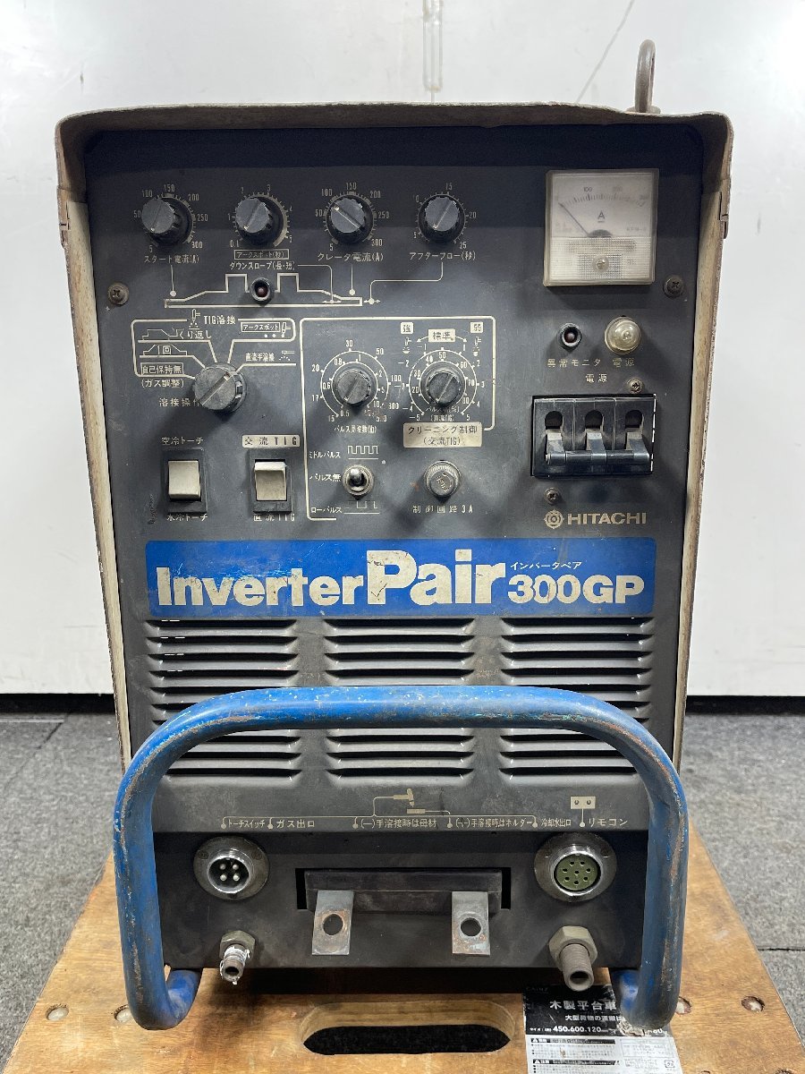 HITACHI 日立 交直両用 アーク溶接機 AD-GP Inverter Pair 300GP 1986年製 【ジャンク品】の画像3