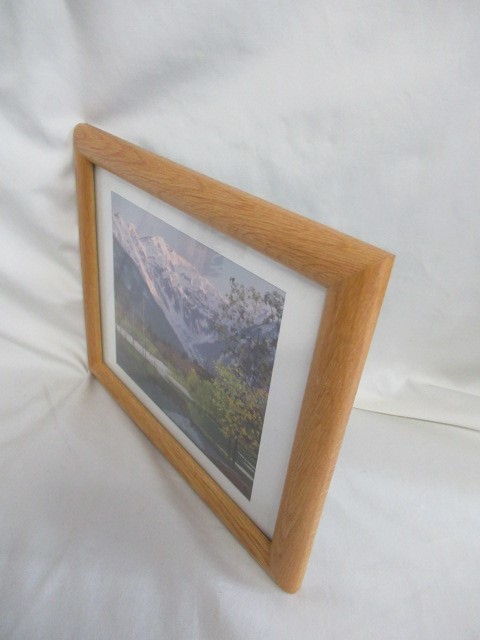 #...#. made . frame 2 piece set approximately 24×29. Hakodate. spring /. height . Akira landscape painting 