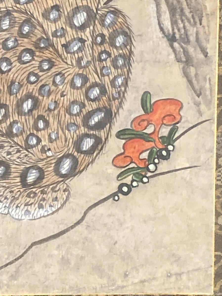 格安 絵画 肉篳 掛軸 朝鮮美術 虎画 李朝画図 中国美術 日本画 時代