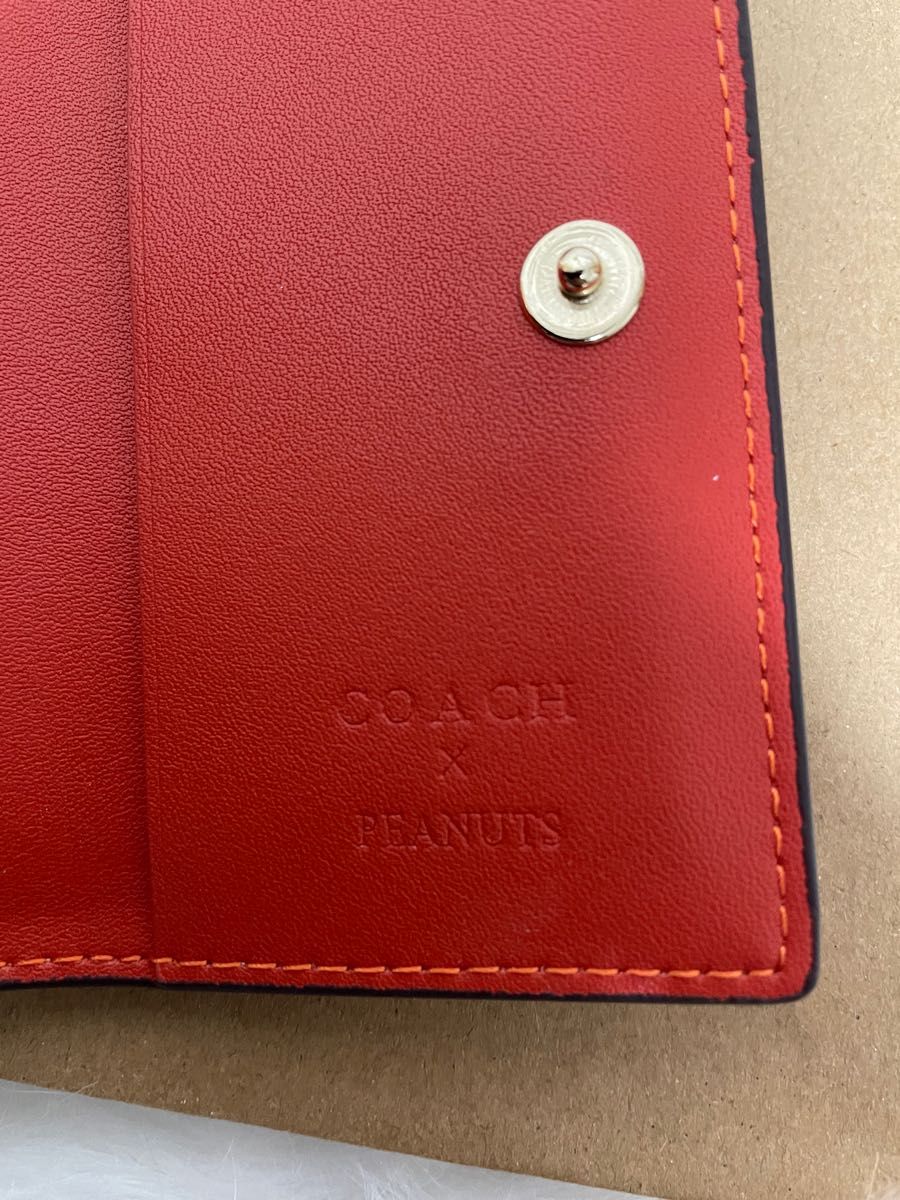 【新品未使用】COACH xピーナッツ限定コラボ 5連キーケース スヌーピー ウッドストック シグネチャー カーキ キーリング