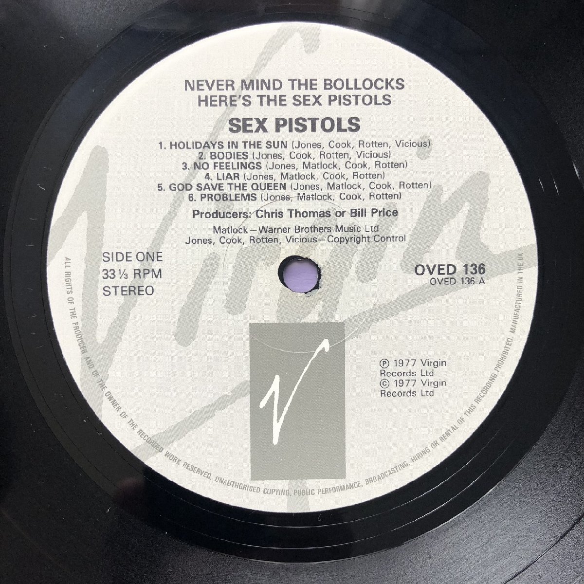 良盤 1985年 英国盤 セックス・ピストルズ Sex Pistols LPレコード 勝手にしやがれ Never Mind The Bollocks Here's The Sex Pistols 名盤_画像7