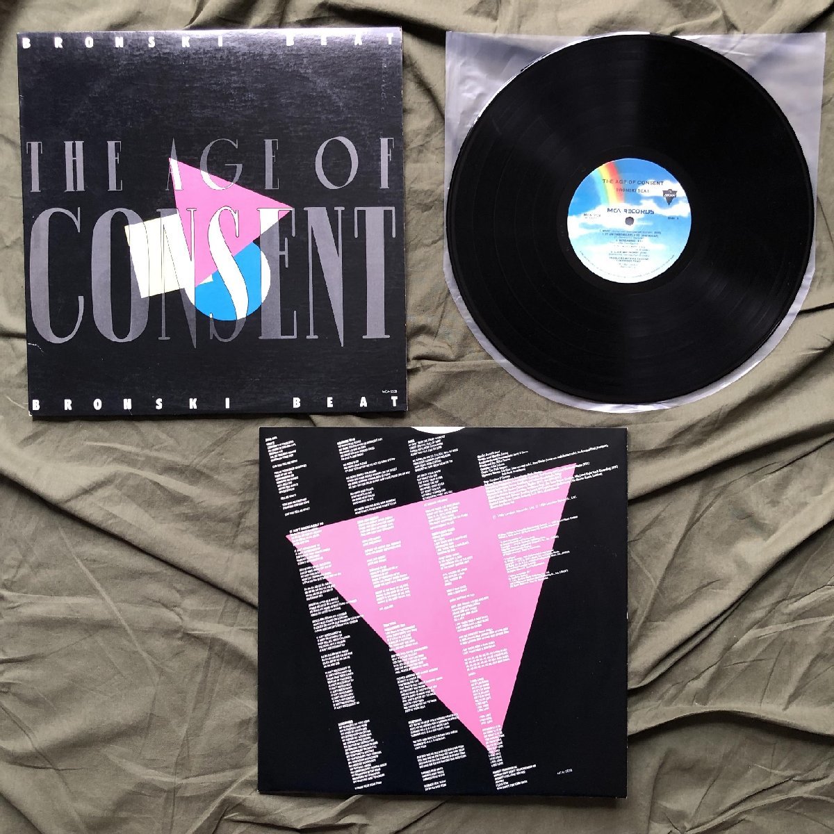 1985年 米国初盤 ブロンスキ・ビート Bronski Beat LPレコード The Age Of Consent The Age Of Consent Rock UK Synth Pop Post-Punk_画像5