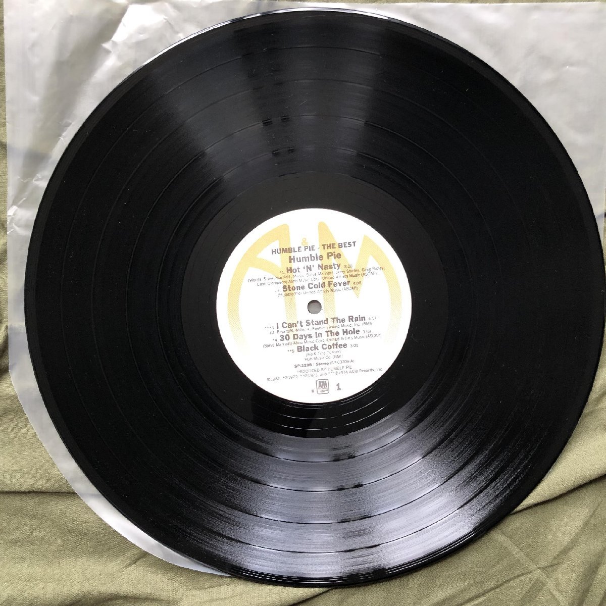 美盤 良ジャケ 激レア 1982年 米国盤 ハンブル・パイ Humble Pie LPレコード The Best, UK Rock Peter Frampton, British Rock_画像8
