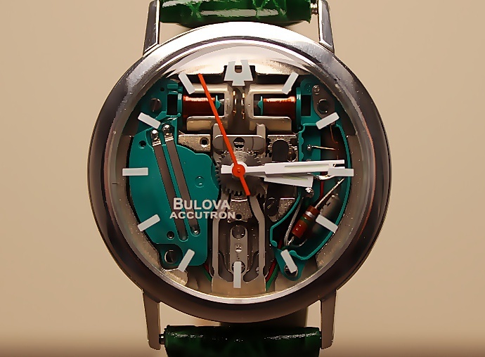 *BULOVA ACCUTRON SPACEVIEW M5 1965 год звук . часы Broba akyuto long *