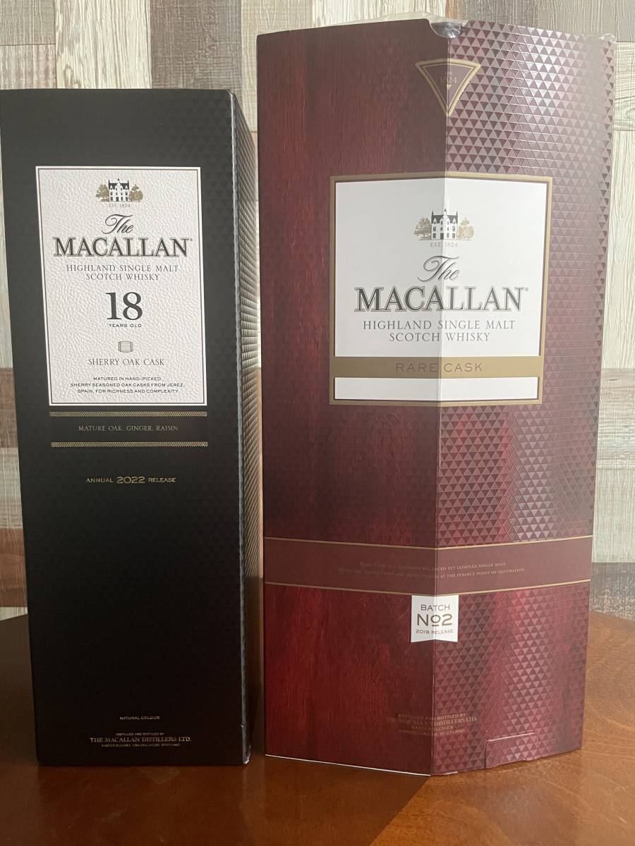 マッカラン18年 シェリーオークカスク レアカスク 2本組 THE MACALLAN