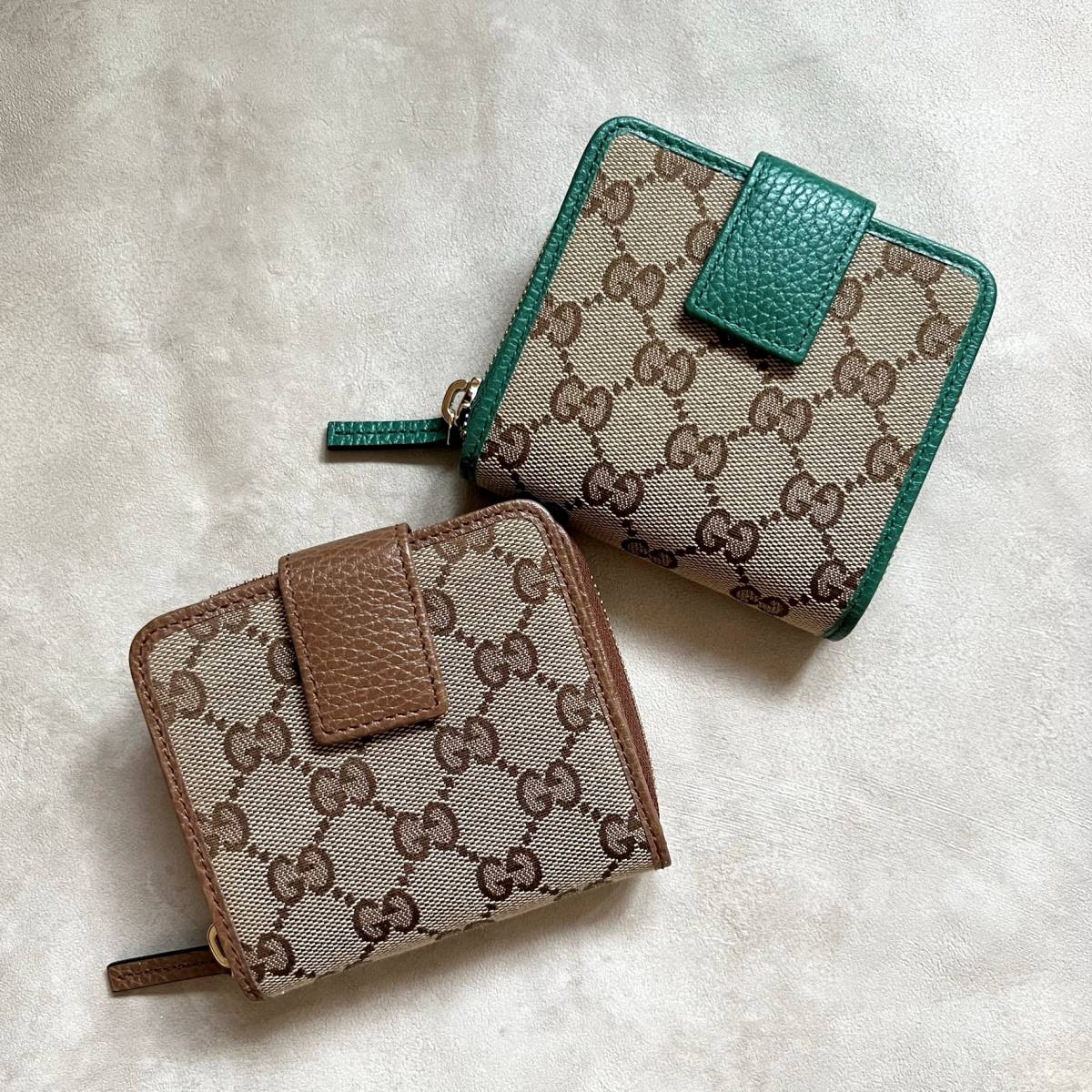 新品未使用箱付き】GUCCI グッチ GGキャンパス 二つ折り財布