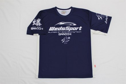 送料無料 ウェッズ WedsSport BANDOH DRY Tシャツ03 [NAVY] [XLサイズ] [着丈:74 身幅:57 肩幅:49 袖丈:23(cm)] [No.00WSBDRT-03N-XL]_画像1