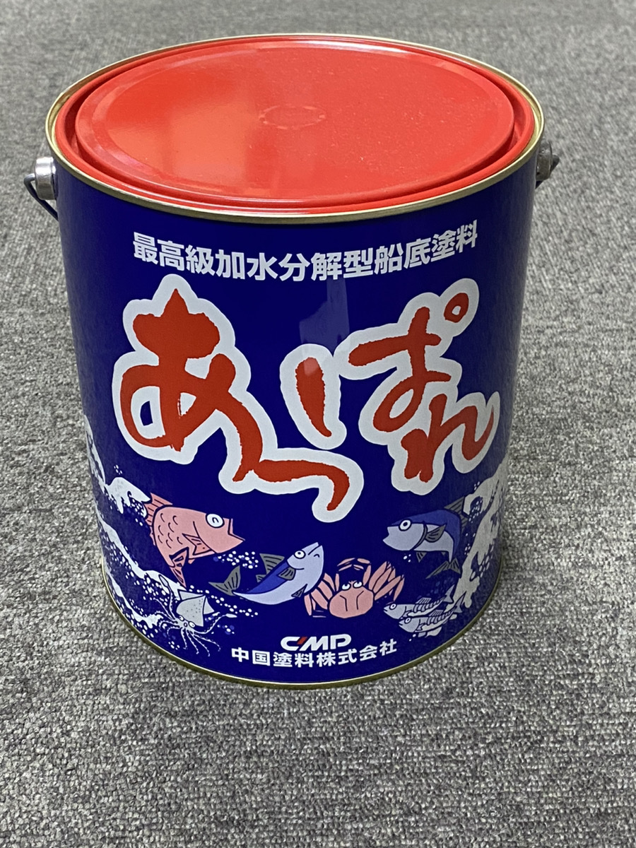 中国塗料　あっぱれ　赤　レッド　4kg　ヘコミ缶　日本ペイント　⑨