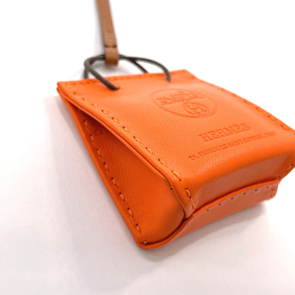 未使用品 エルメス HERMES チャーム バッグチャーム サックオランジュ