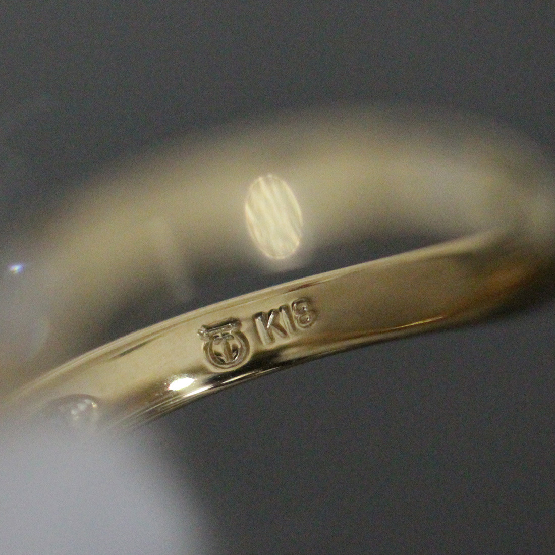 タサキ ダイヤ 0.36ct ウエーブ リング 11号 K18YG 新品仕上済○指輪