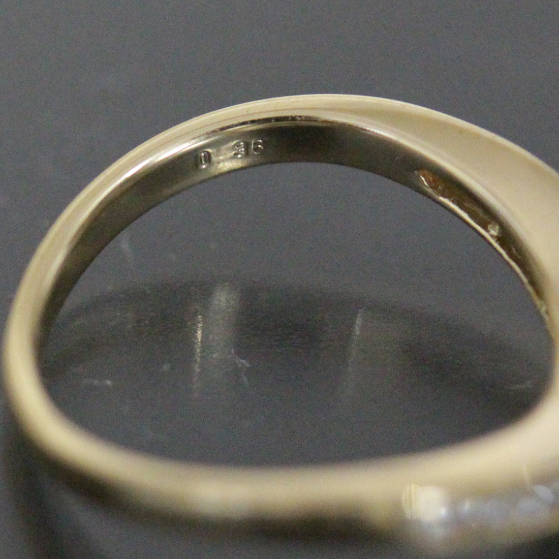 タサキ ダイヤ 0.36ct ウエーブ リング 11号 K18YG 新品仕上済○指輪
