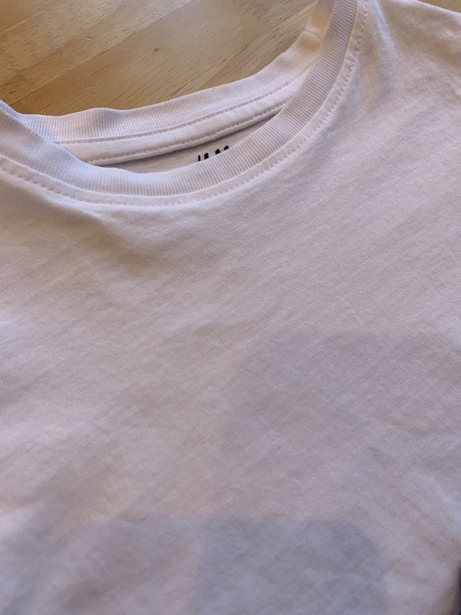 【H&M】Ｔシャツ 無地 Tシャツ 半袖 ベビー服 子供服 男の子 夏服 オーガニックコットン 3枚セット 90cm