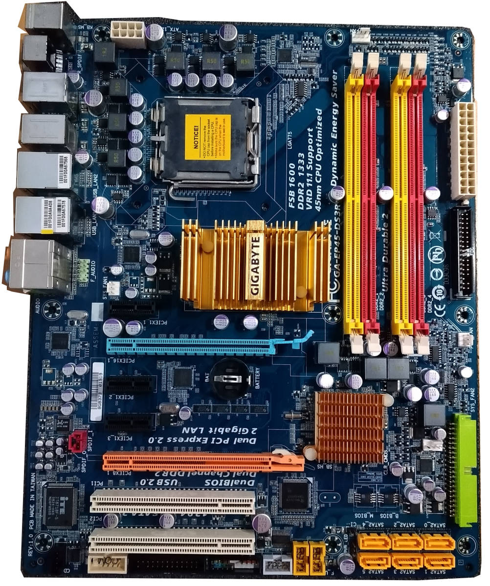 【中古】GIGABYTE EP45-DS3R LGA775_画像2