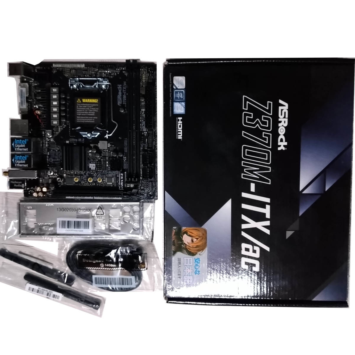 5%OFF】 【ほぼ未使用】ASRock LGA1151 Z370M-ITX/ac その他