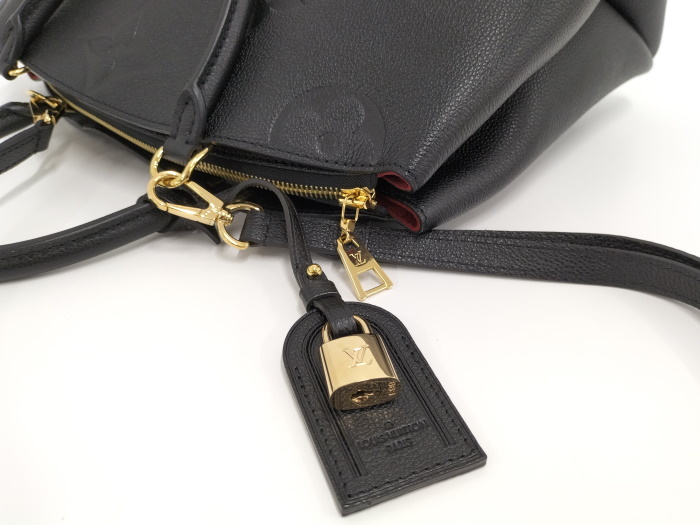 【中古】LOUIS VUITTON グラン パレMM 2WAY バッグ モノグラムアンプラント レザー ブラック M45811_画像5