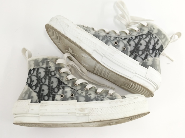 現行品✨DIOR オブリーク ハイカット スニーカー 42 メンズ クリア