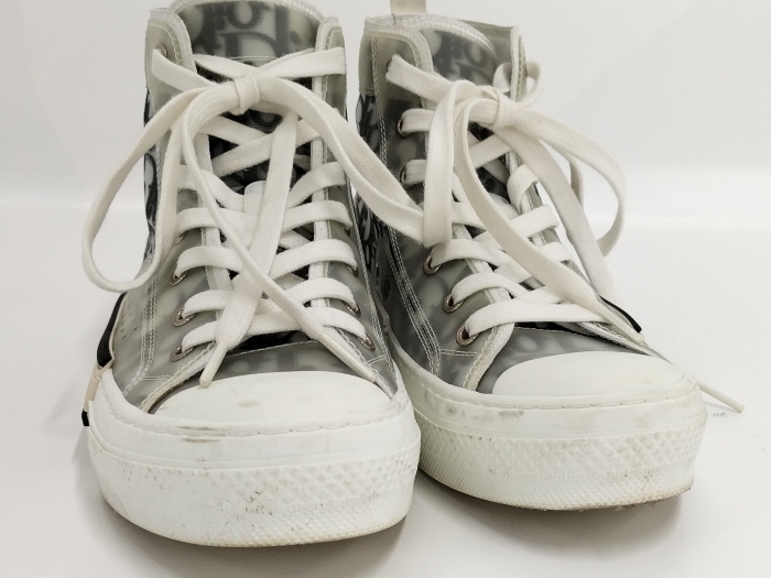 Dior ハイカット スニーカー レディース トロッター クリアラバー