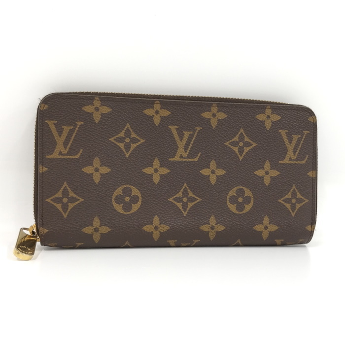 代引可】 【中古】LOUIS VUITTON M42616 モノグラム 長財布 ラウンド