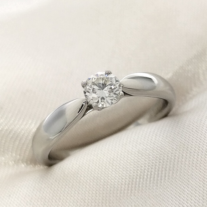 サイズ交換OK】 【中古】Tiffany&Co. ソリティア 約3.3g 約5号 D0