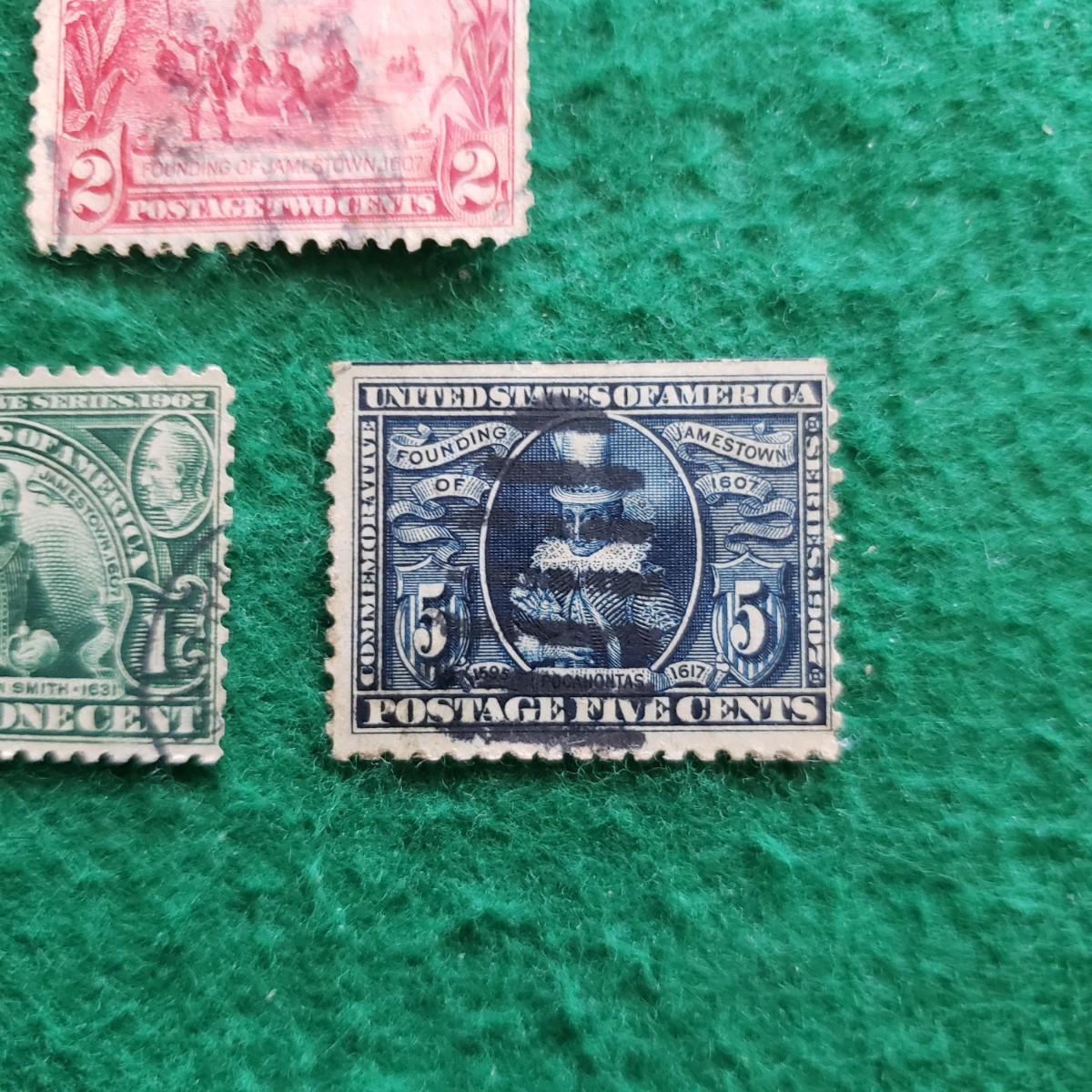 アメリカ合衆国切手 UNITED STATES POSTAGE ★3枚　1907年/外国切手_画像5