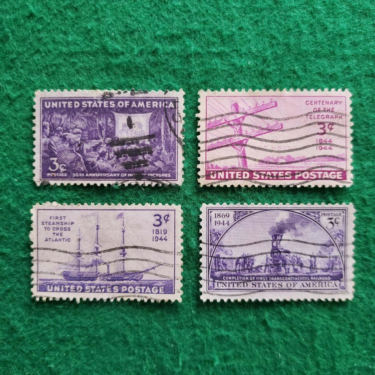 アメリカ合衆国切手 UNITED STATES POSTAGE ★4枚　1943年～1944年/外国切手_画像1