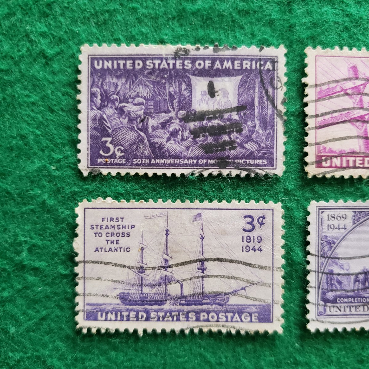 アメリカ合衆国切手 UNITED STATES POSTAGE ★4枚　1943年～1944年/外国切手_画像3