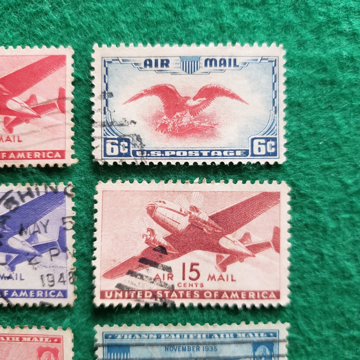 アメリカ合衆国切手 UNITED STATES POSTAGE ★6枚　AIRMAIL/外国切手_画像4