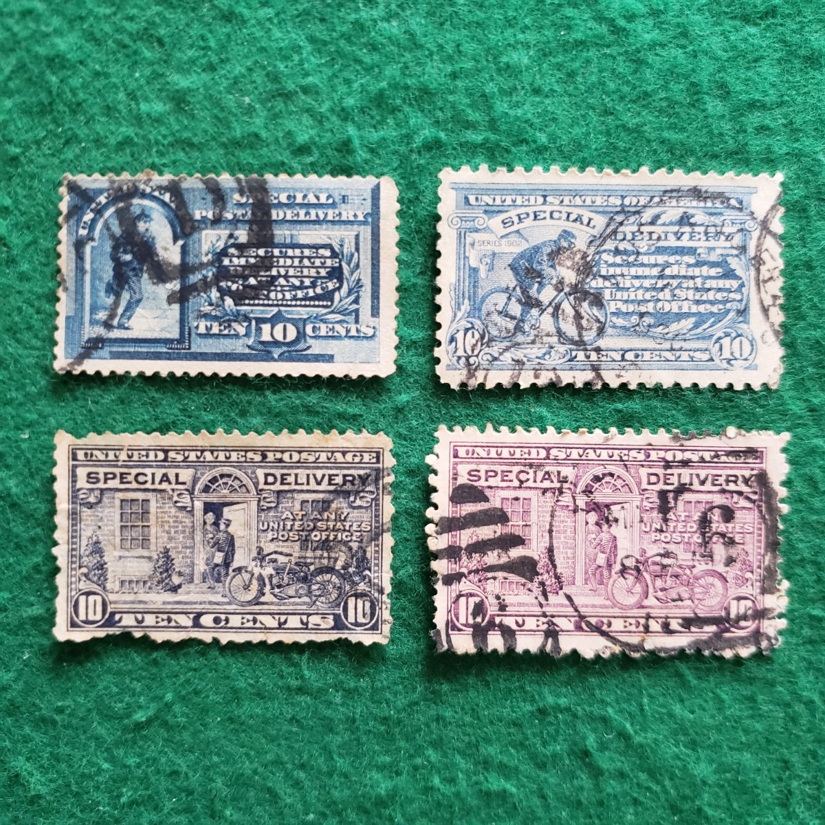 アメリカ合衆国切手 UNITED STATES POSTAGE ★4枚　SPECIAL DELIVERY/外国切手_画像1