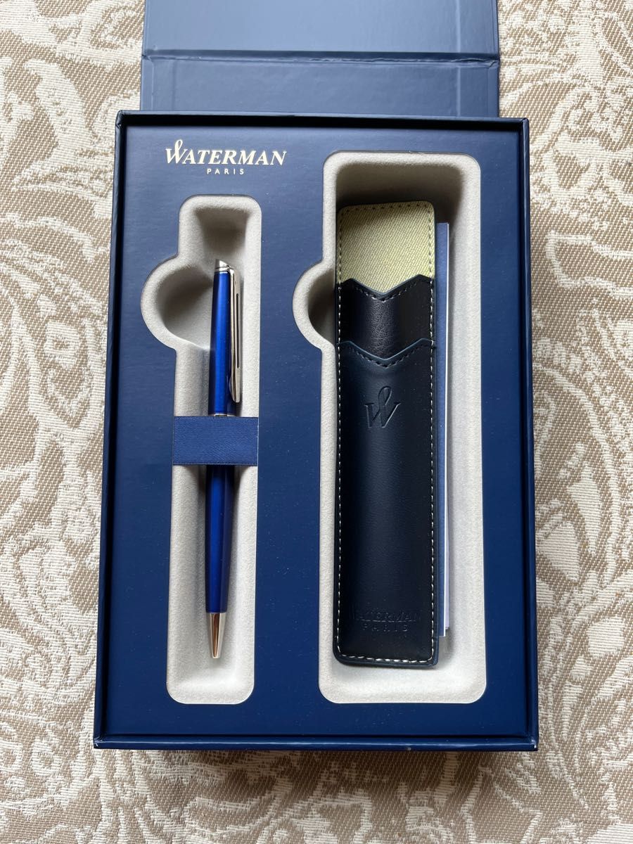 Waterman メトロポリタンES ブライトブルー CT ボールペン　ペンケースセット