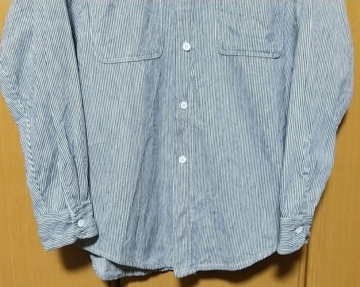BIG MAC 長袖シャツ 80年代 80s ヒッコリー ワークシャツ M 15.5 メンズ USA製 アメカジ JC Penney ジェイシーペニー ビッグマック_画像3