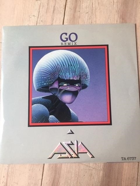 珍品 AZIA 　GO エイジア REMIX盤 　ジャンボシングル ＬＰ_画像1